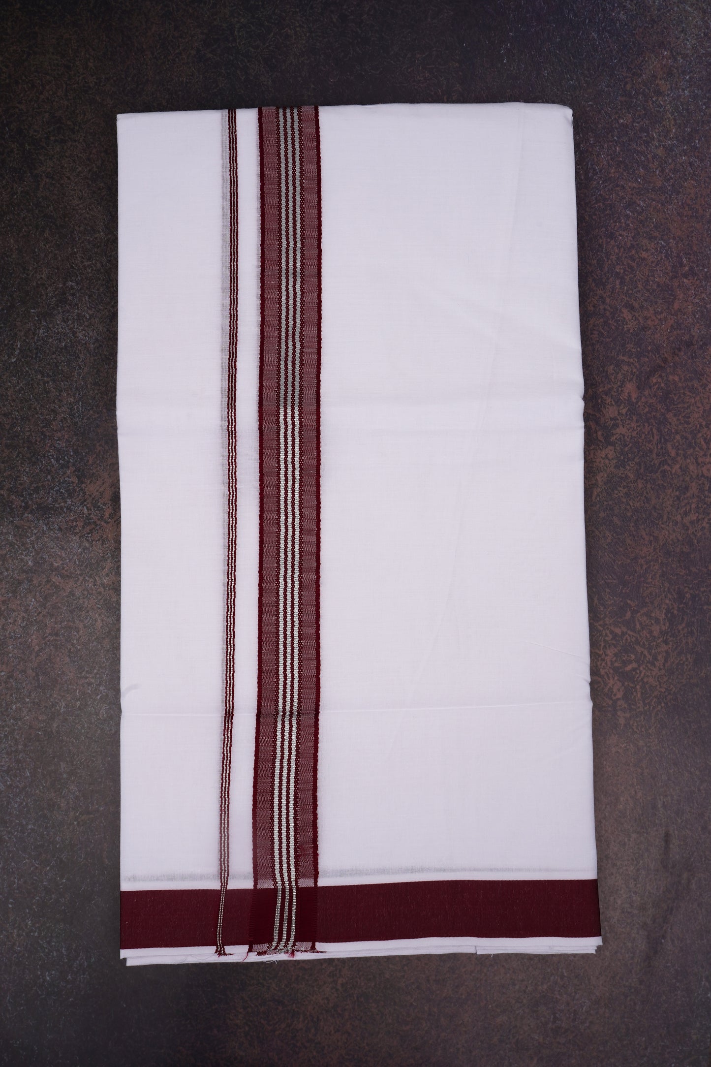 FD-166 W/D DHOTI 3.80 MTR-Brown