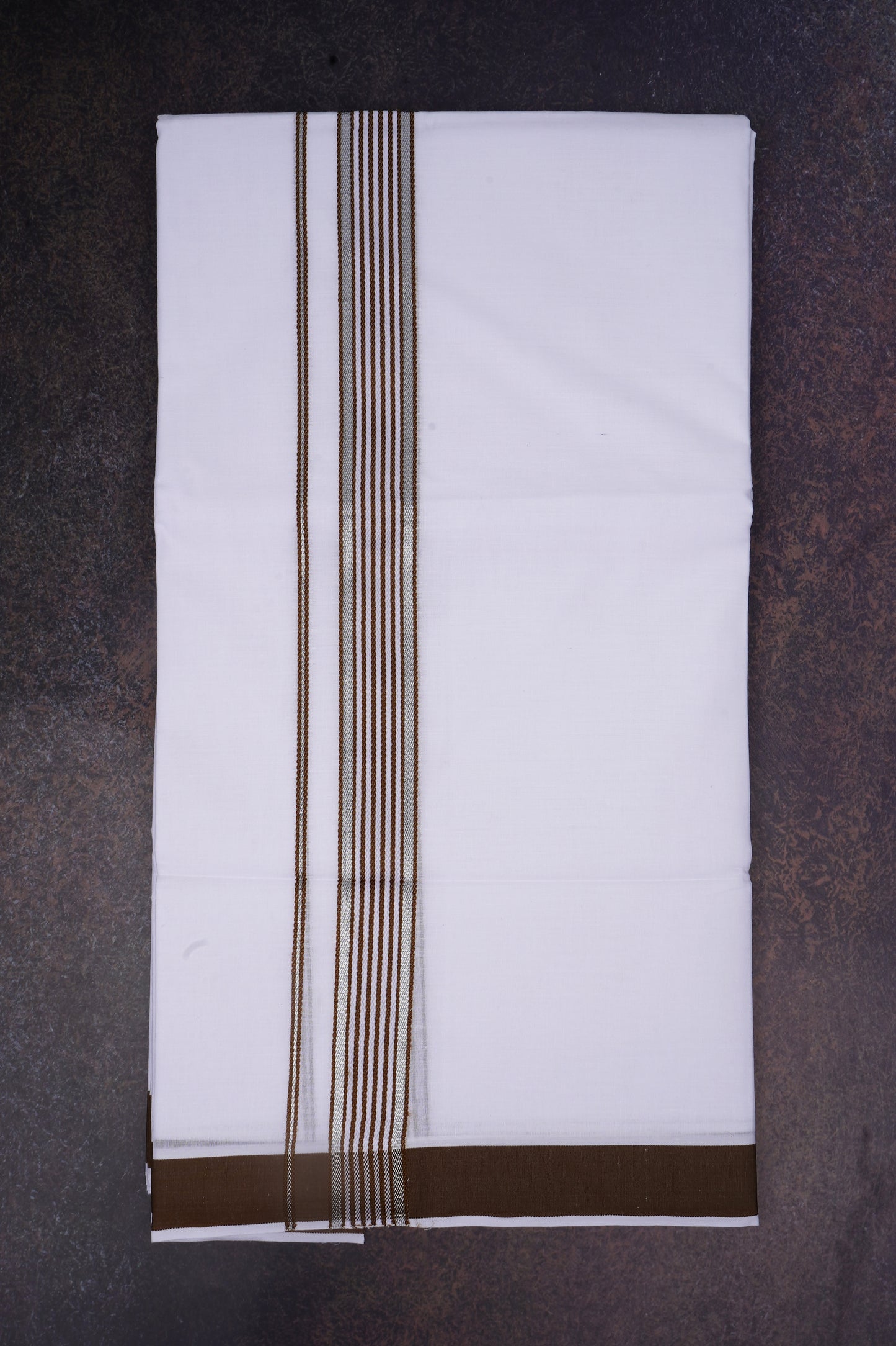 FD-137 W/D DHOTI 3.80 MTR-Brown