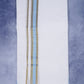 Feather Finish Cotton 2929 W/D Dhothie 3.80 MTR - Sky Blue
