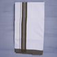 KERALOOM FINISH COTTON 329 W/D DHOTI 3.80 MTR - Dark Brown