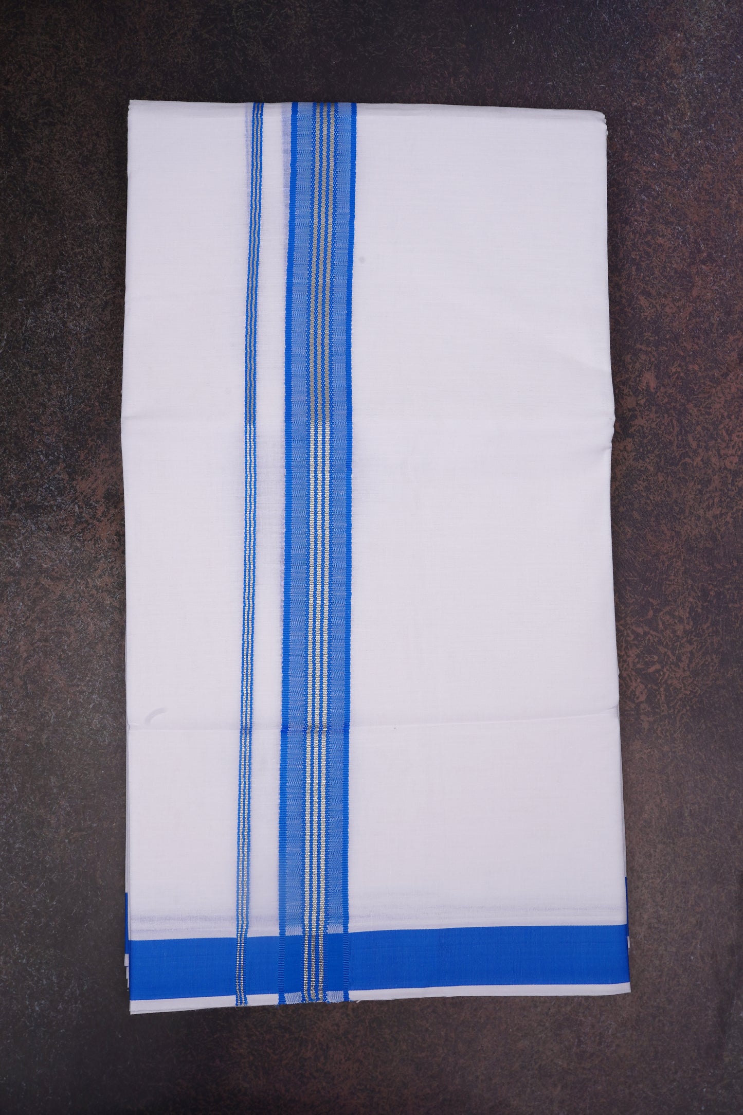 FD-166 W/D DHOTI 3.80 MTR-Blue