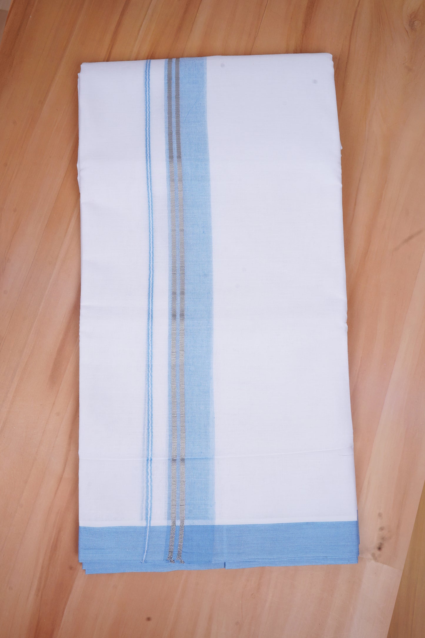 FCD-526 W/D DHOTI 3.80 MTR-Sky Blue