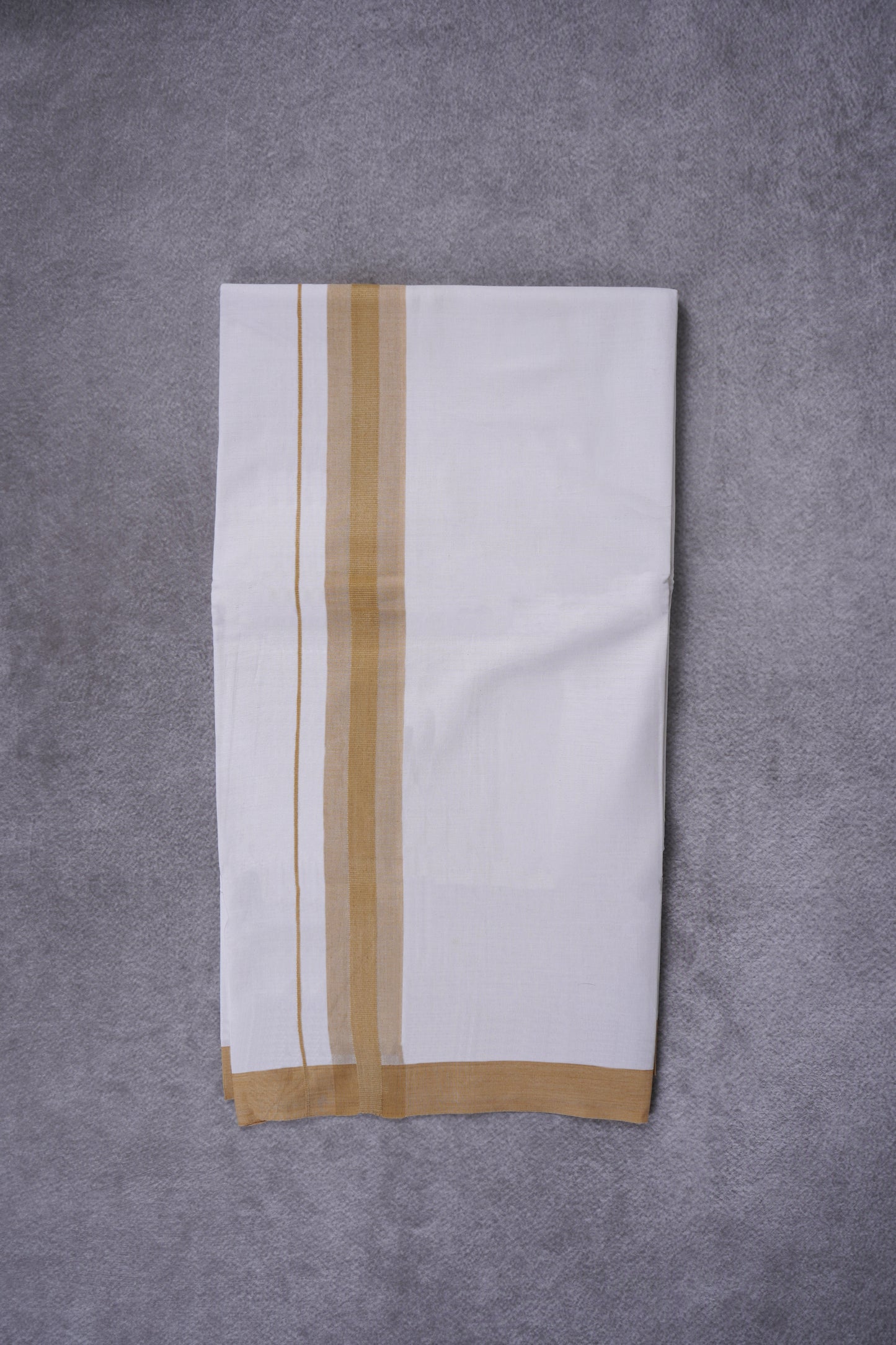 KERALOOM FINISH COTTON 326 W/D DHOTI 3.80 MTR - Light Brown
