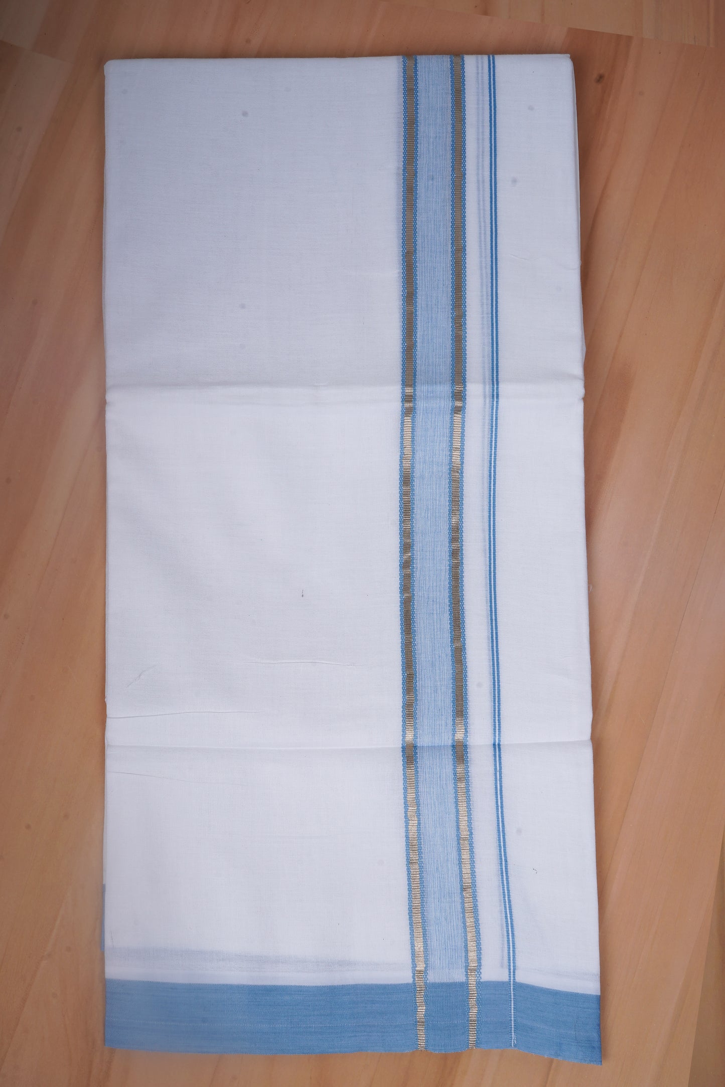 FCD-517 W/D DHOTI 3.80 MTR - Light Blue