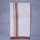 KERALOOM FINISH COTTON 333 W/D DHOTI 3.80 MTR - Light Brown