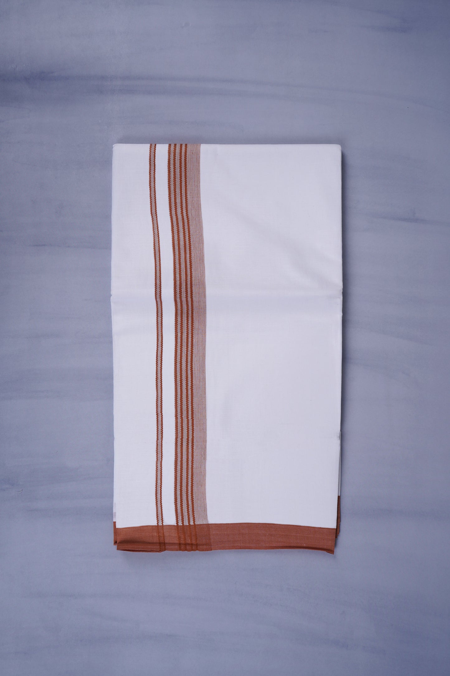 KERALOOM FINISH COTTON 333 W/D DHOTI 3.80 MTR - Light Brown