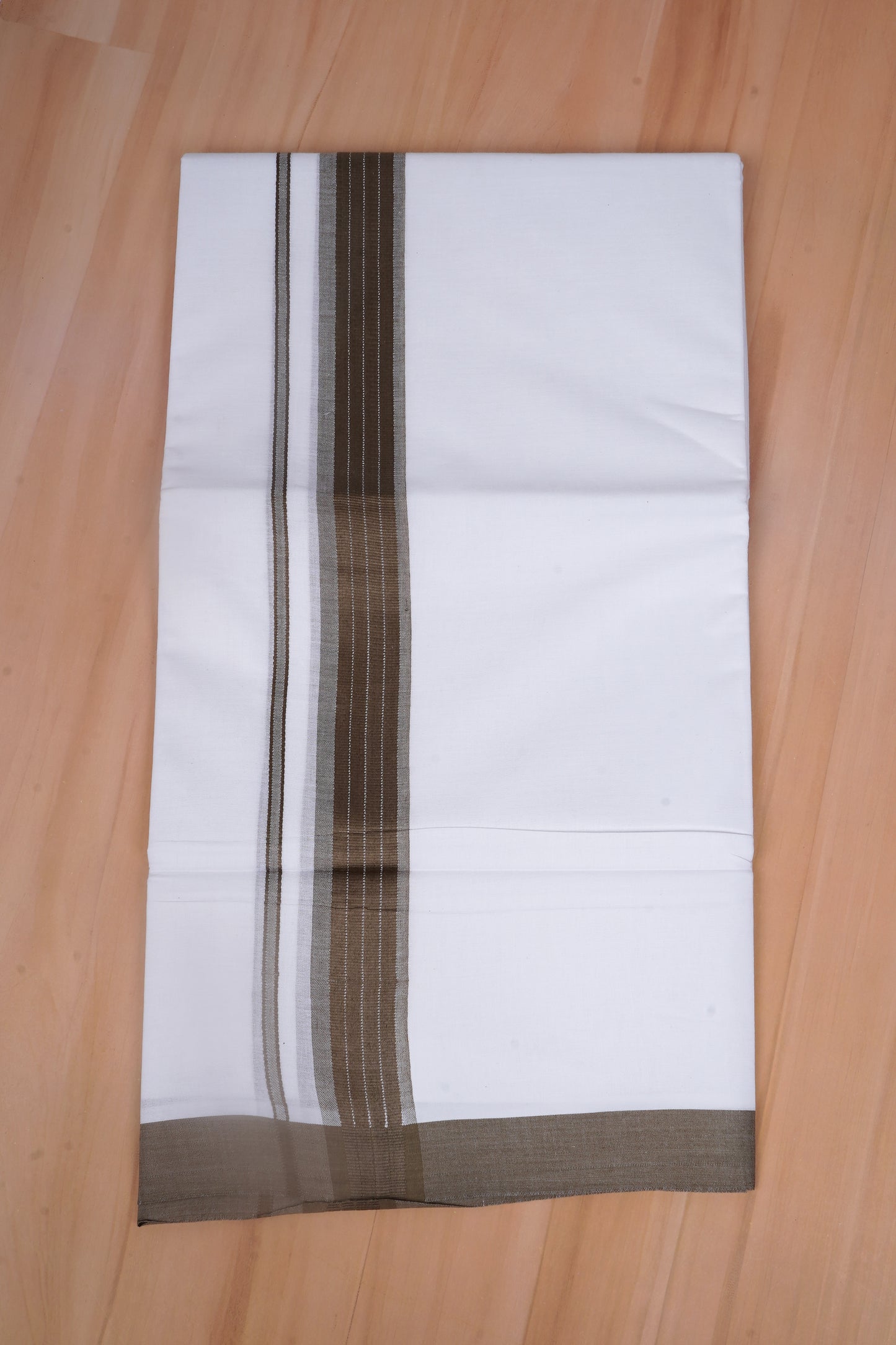 FCD-598 W/D DHOTI 3.80 MTR - Dark Brown