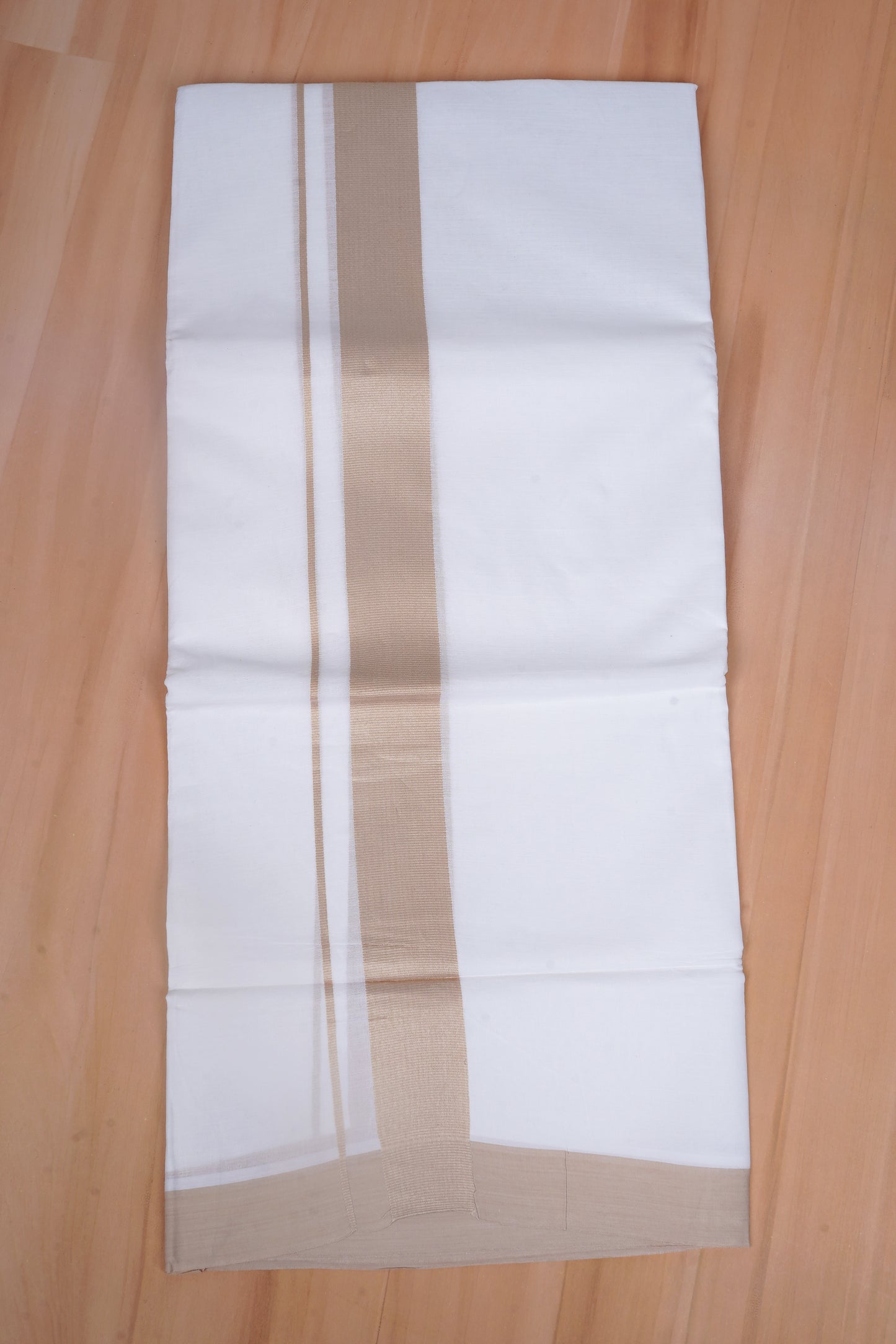 FCD-76 W/D DHOTI 3.80 MTR-Light Brown