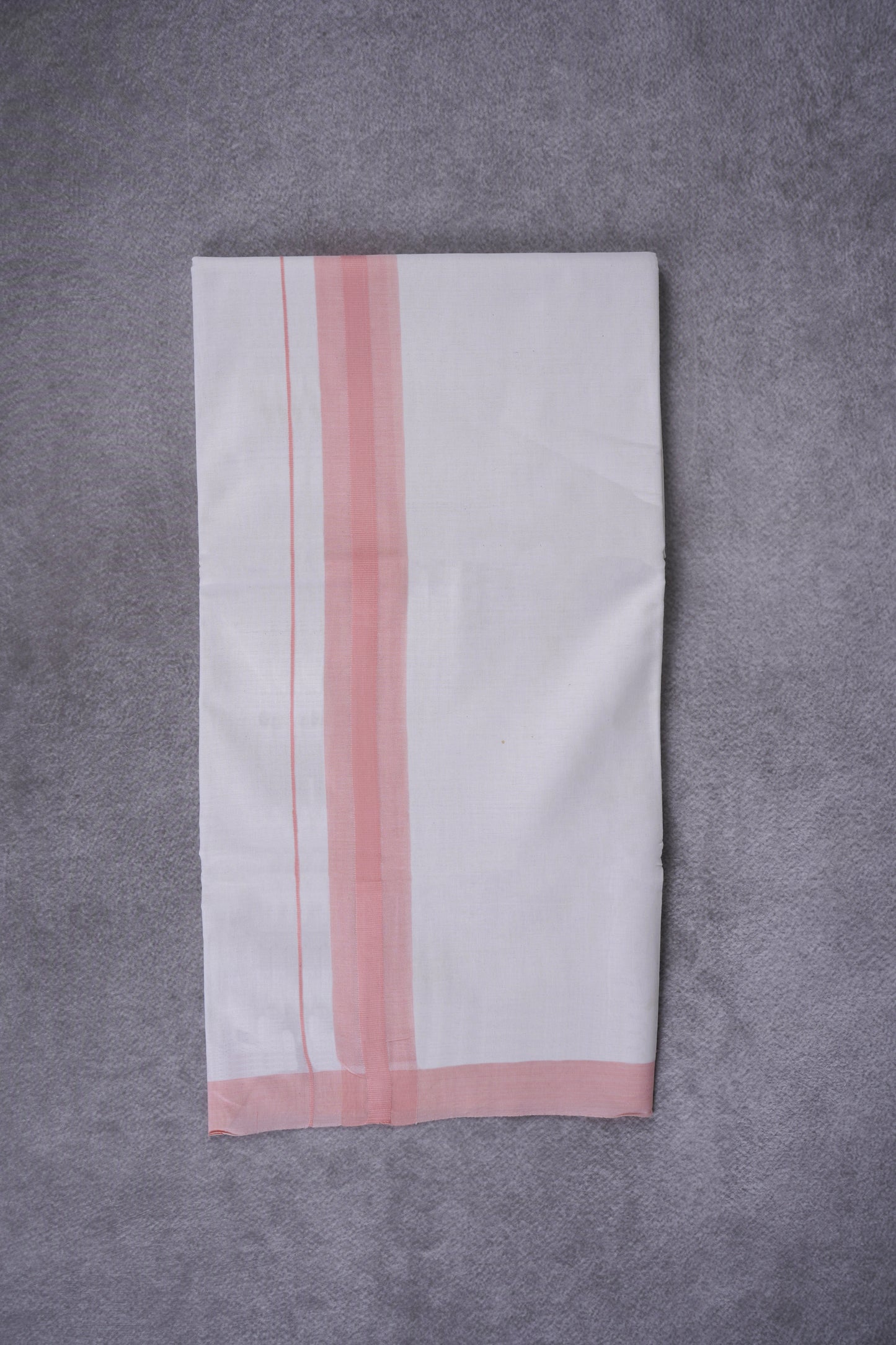 KERALOOM FINISH COTTON 326 W/D DHOTI 3.80 MTR - Pink