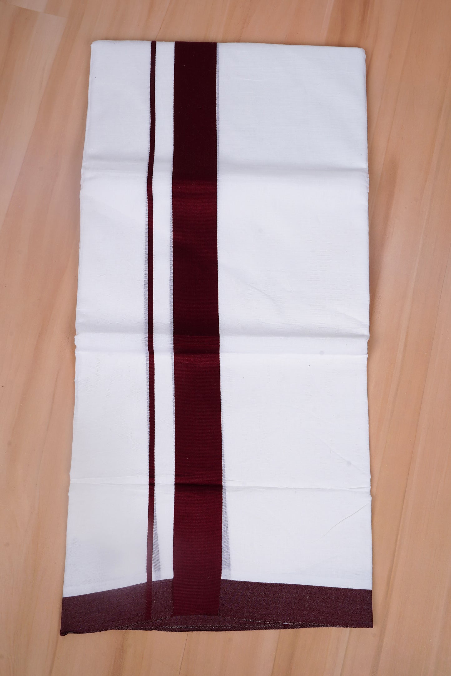 FCD-76 W/D DHOTI 3.80 MTR-Dark Maroon