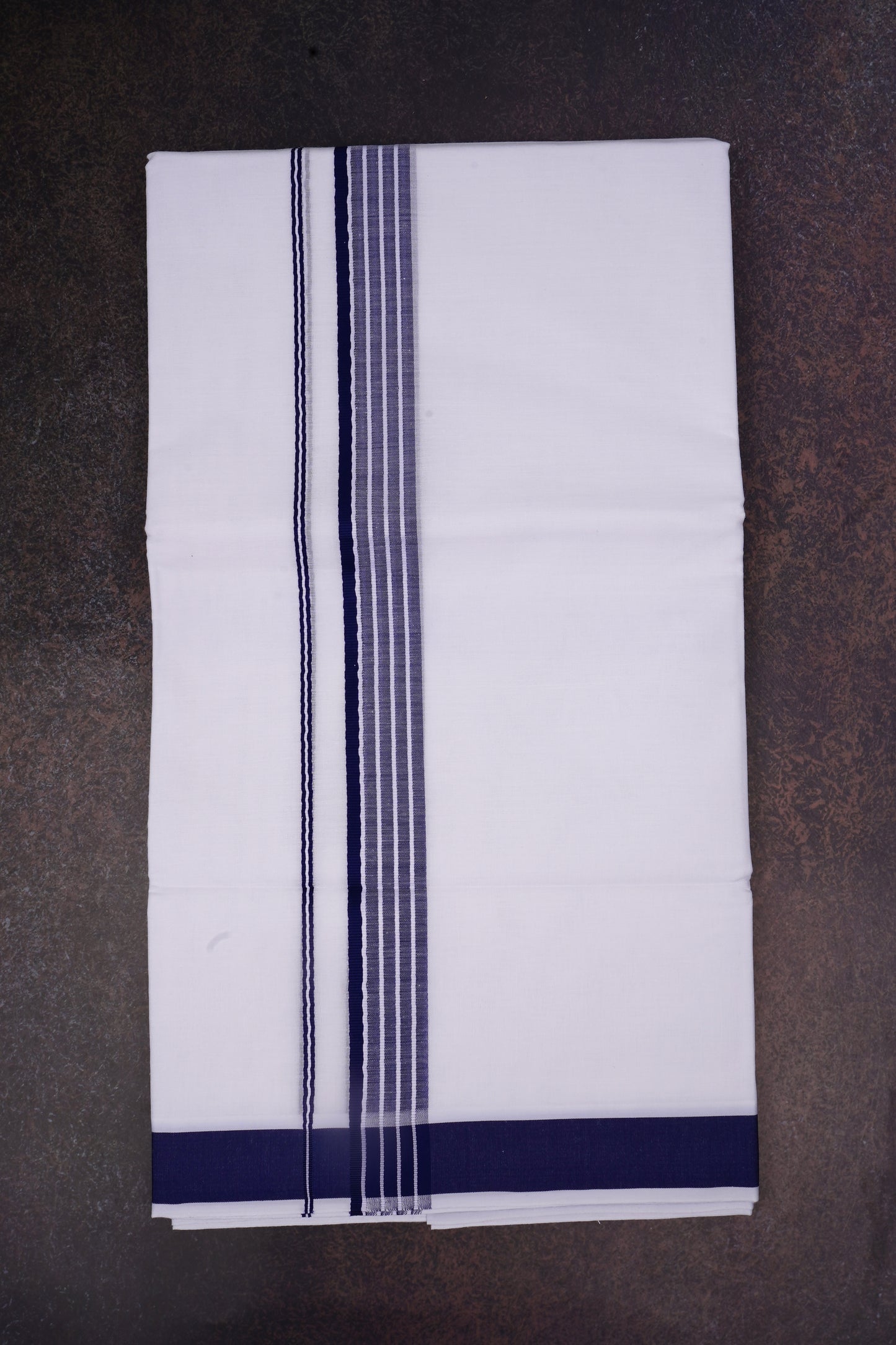 FD-133 W/D DHOTI 3.80 MTR-Navy Blue