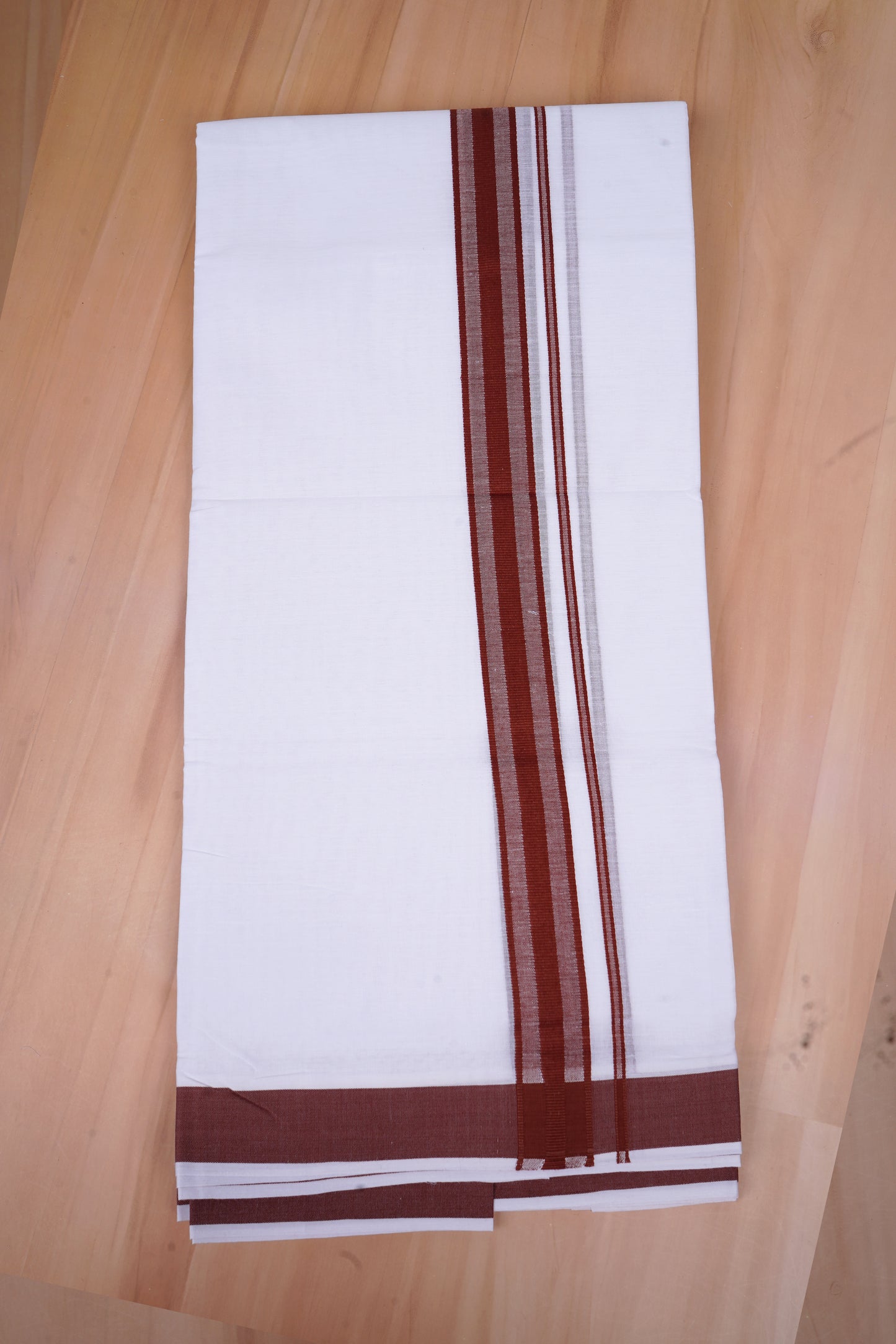 FCD-332 W/D DHOTI 3.80 MTR-Dark Brown