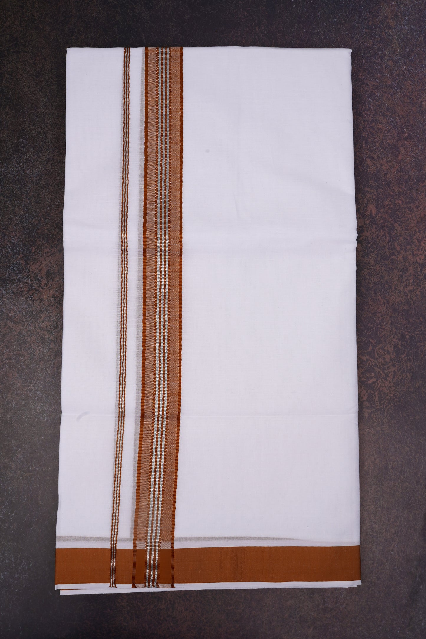 FD-166 W/D DHOTI 3.80 MTR-Brown