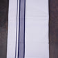 FD-162 W/D DHOTI 3.80 MTR-Navy Blue