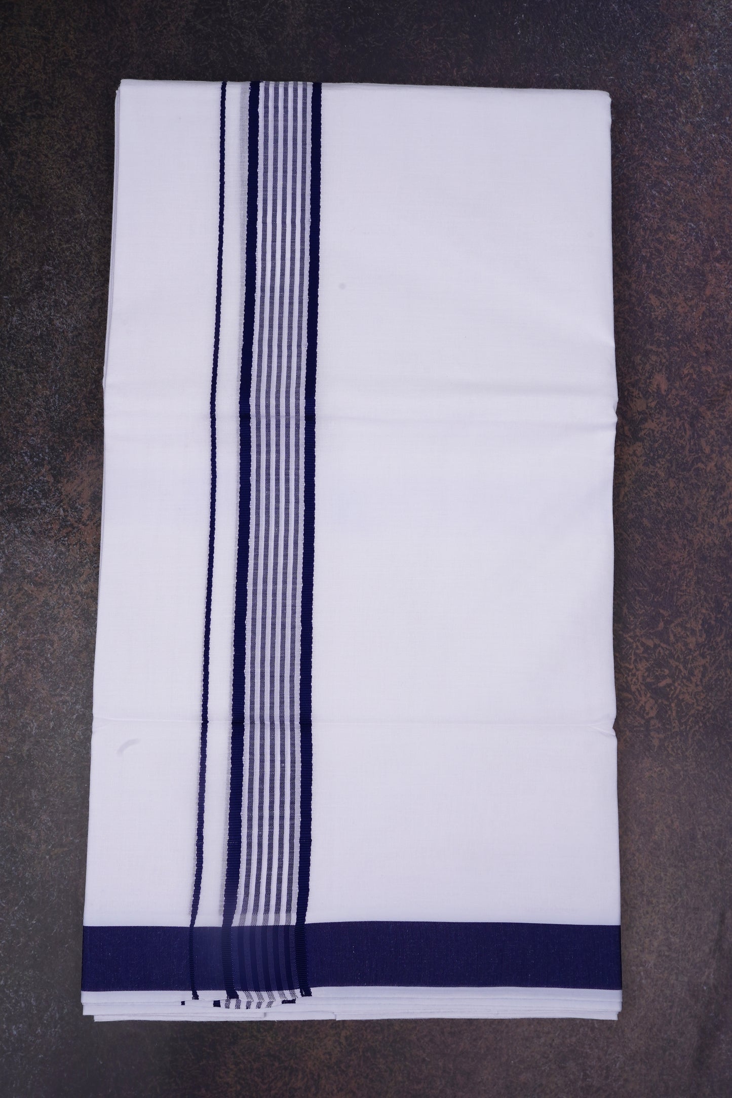 FD-162 W/D DHOTI 3.80 MTR-Navy Blue