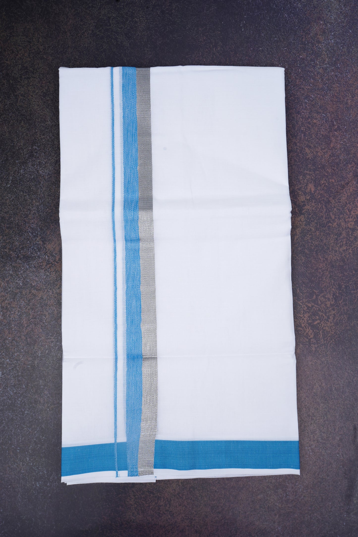 FD-168 W/D DHOTI 3.80 MTR-Blue