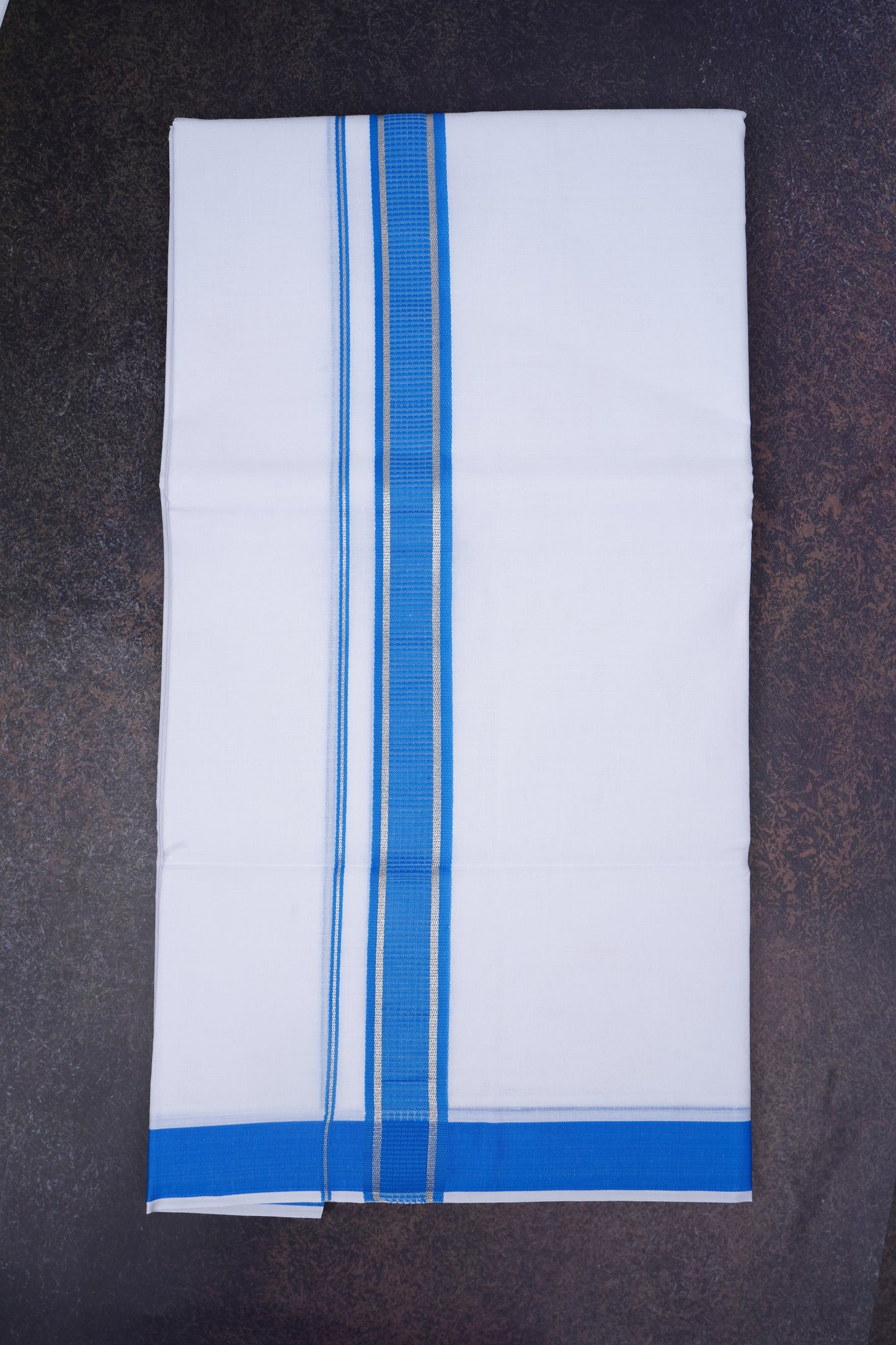 FD-167 W/D DHOTI 3.80 MTR-Blue