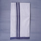 KERALOOM FINISH COTTON 329 W/D DHOTI 3.80 MTR - Navy Blue