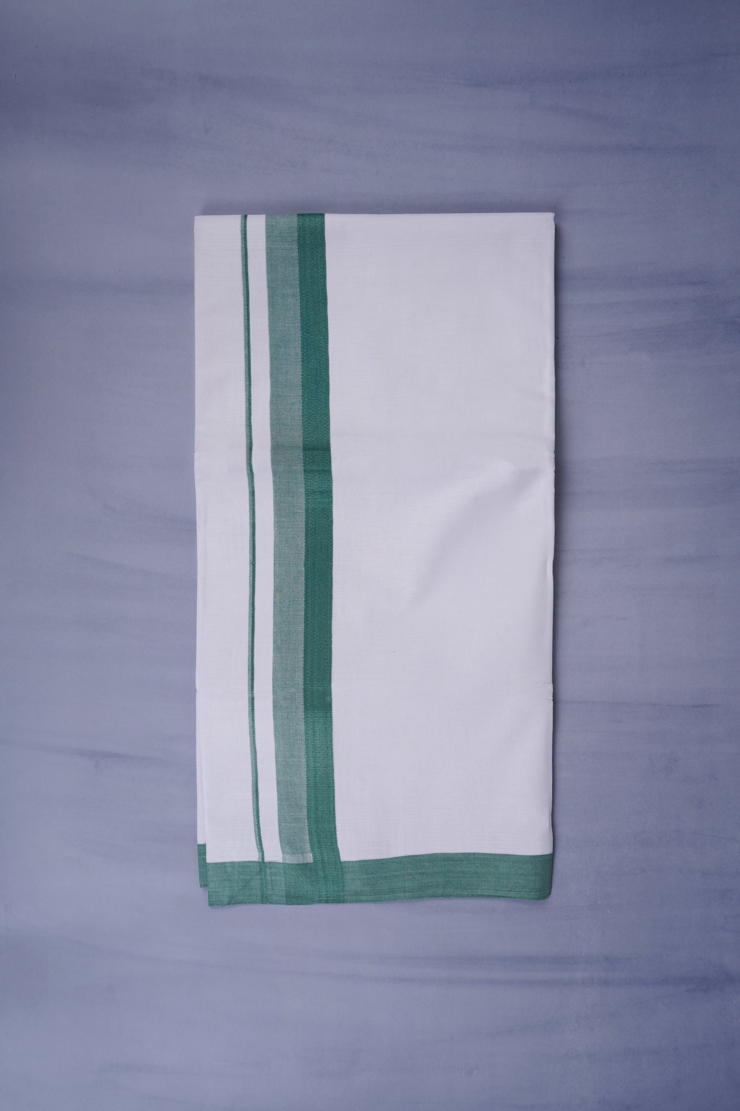 KERALOOM FINISH COTTON 332 W/D DHOTI 3.80 MTR - Green