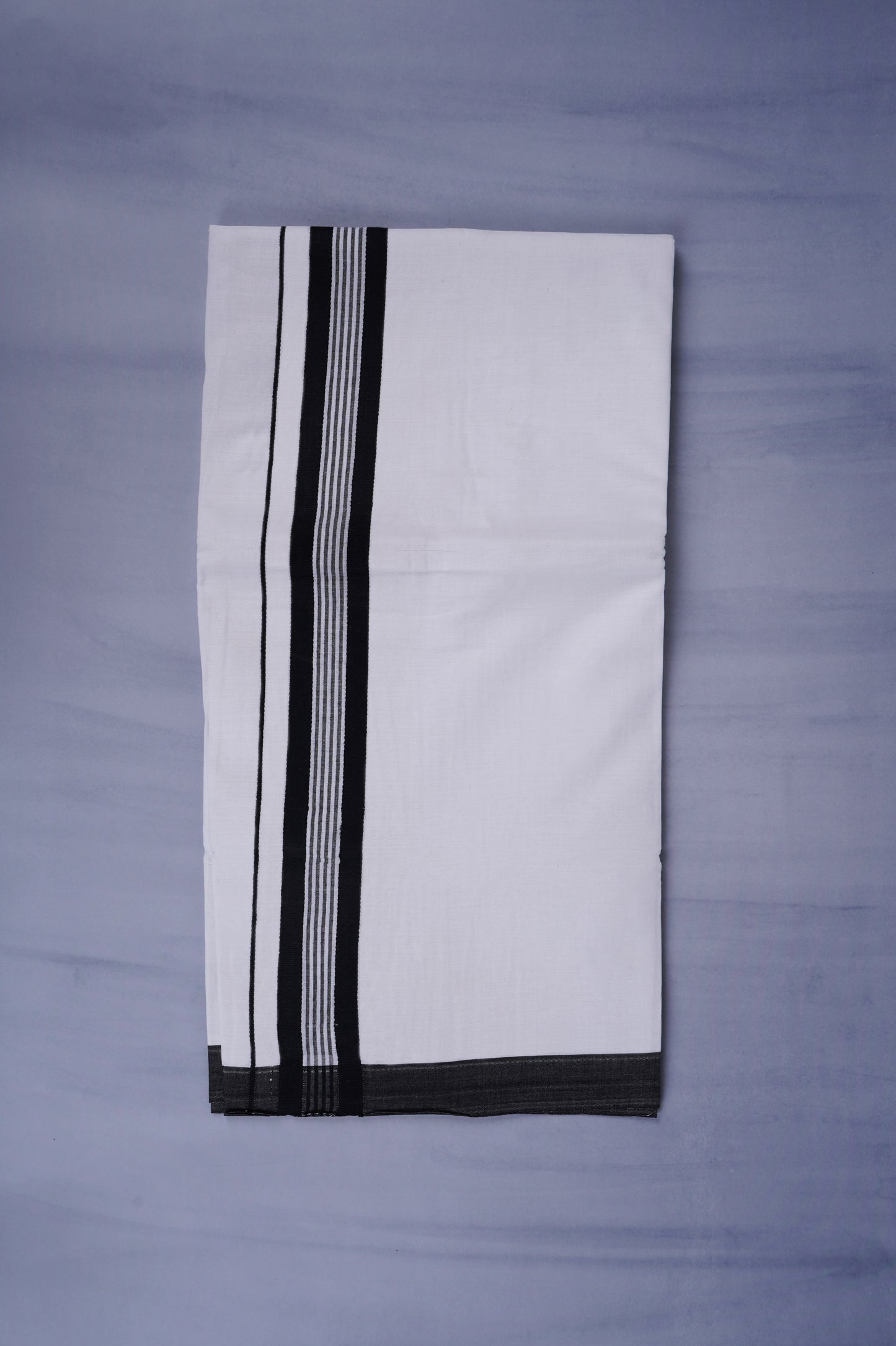 KERALOOM FINISH COTTON 331 W/D DHOTI 3.80 MTR - Black