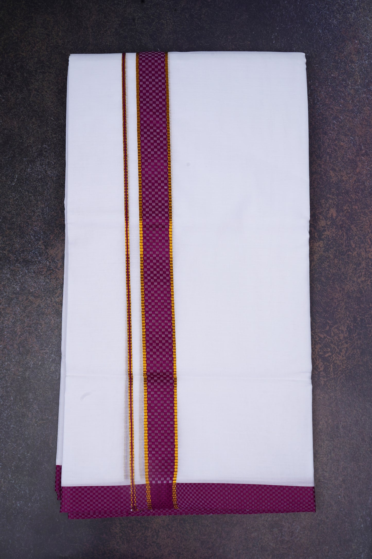 FD-200 W/D DHOTI 3.80 MTR-Dark Pink