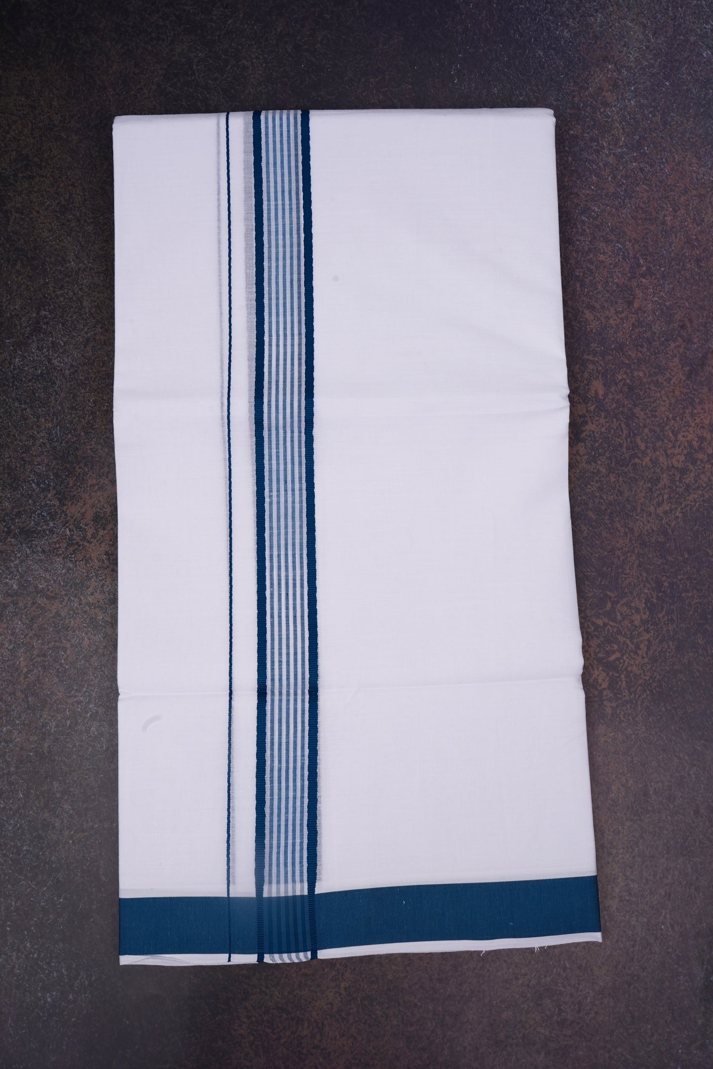 FD-162 W/D DHOTI 3.80 MTR-Dark Blue