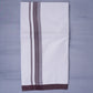 KERALOOM FINISH COTTON 333 W/D DHOTI 3.80 MTR - Maroon