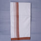 KERALOOM FINISH COTTON 327 W/D DHOTI 3.80 MTR - Brown