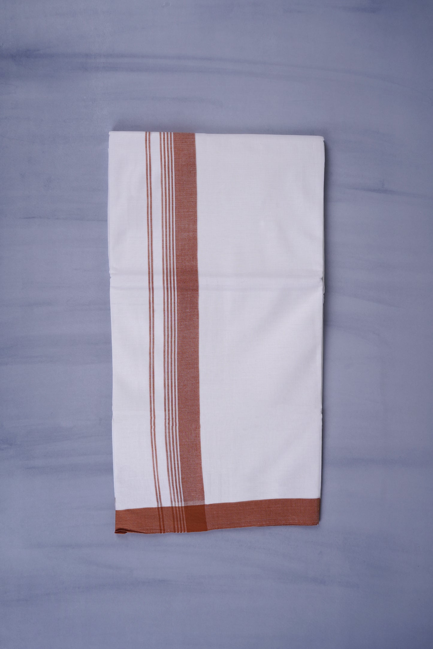 KERALOOM FINISH COTTON 327 W/D DHOTI 3.80 MTR - Brown