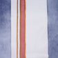 Feather Finish Cotton 2929 W/D Dhothie 3.80 MTR - Dark Red