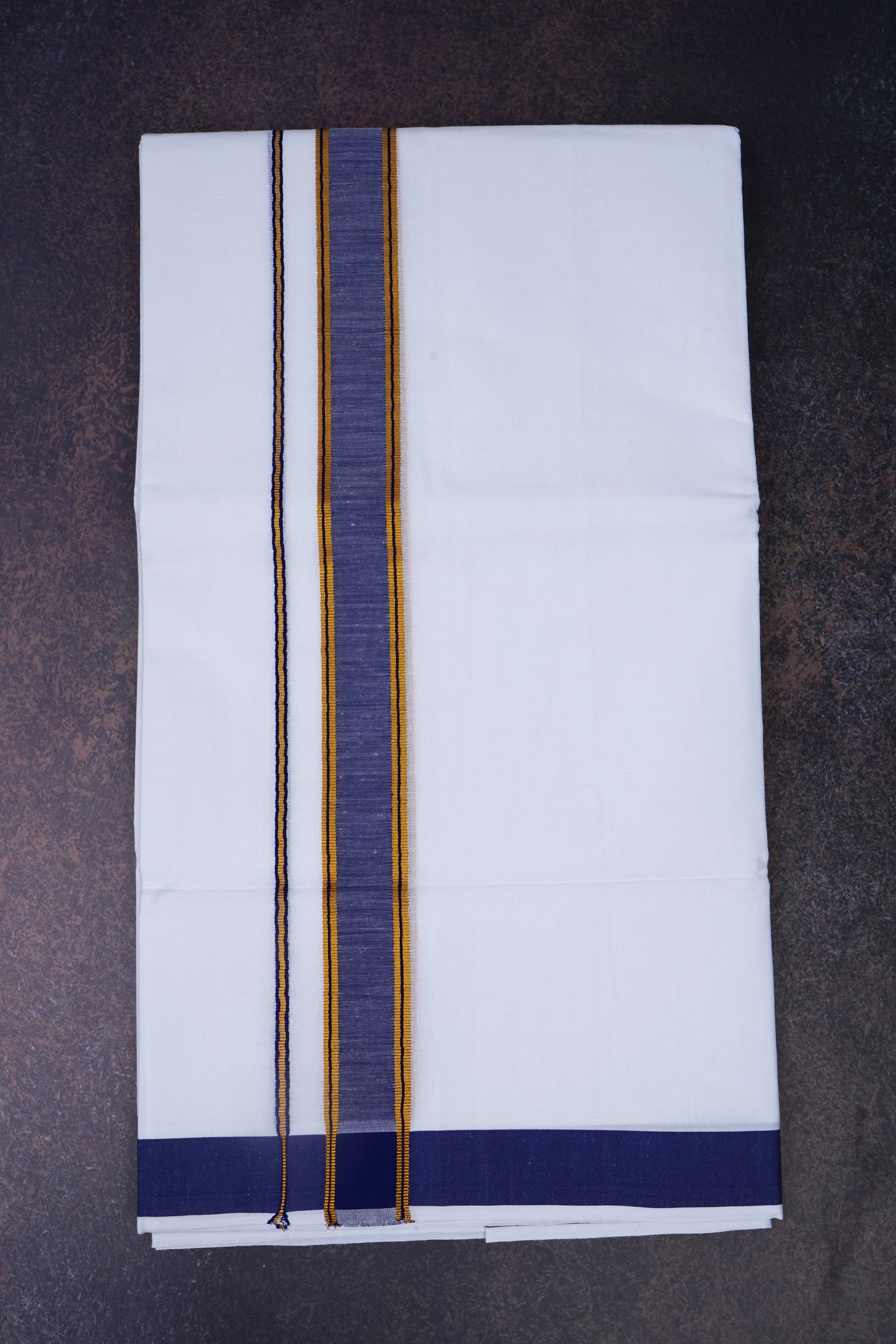 FD-172 W/D DHOTI 3.80 MTR- D Blue