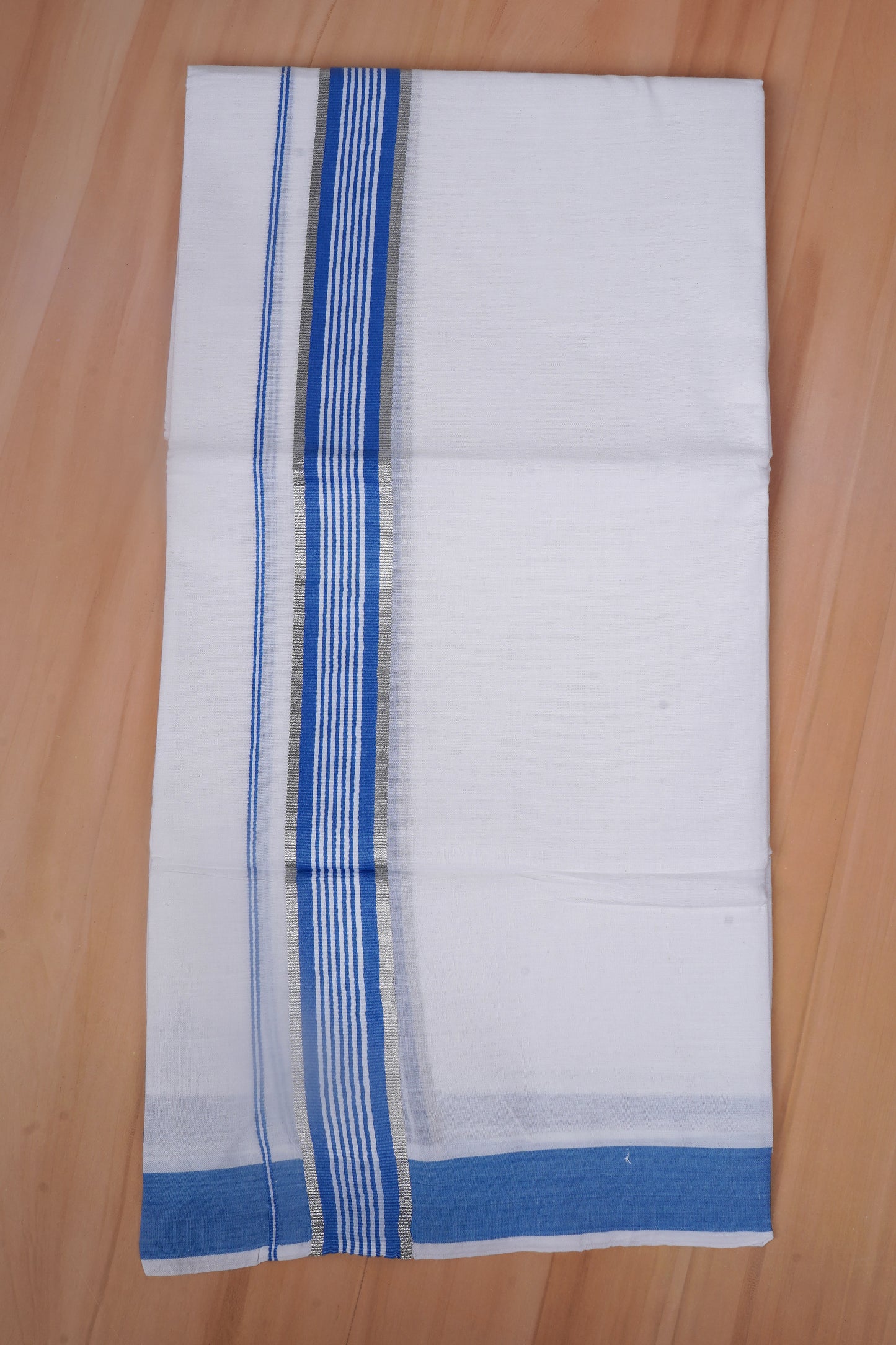FCD-589 W/D DHOTI 3.80 MTR - Blue