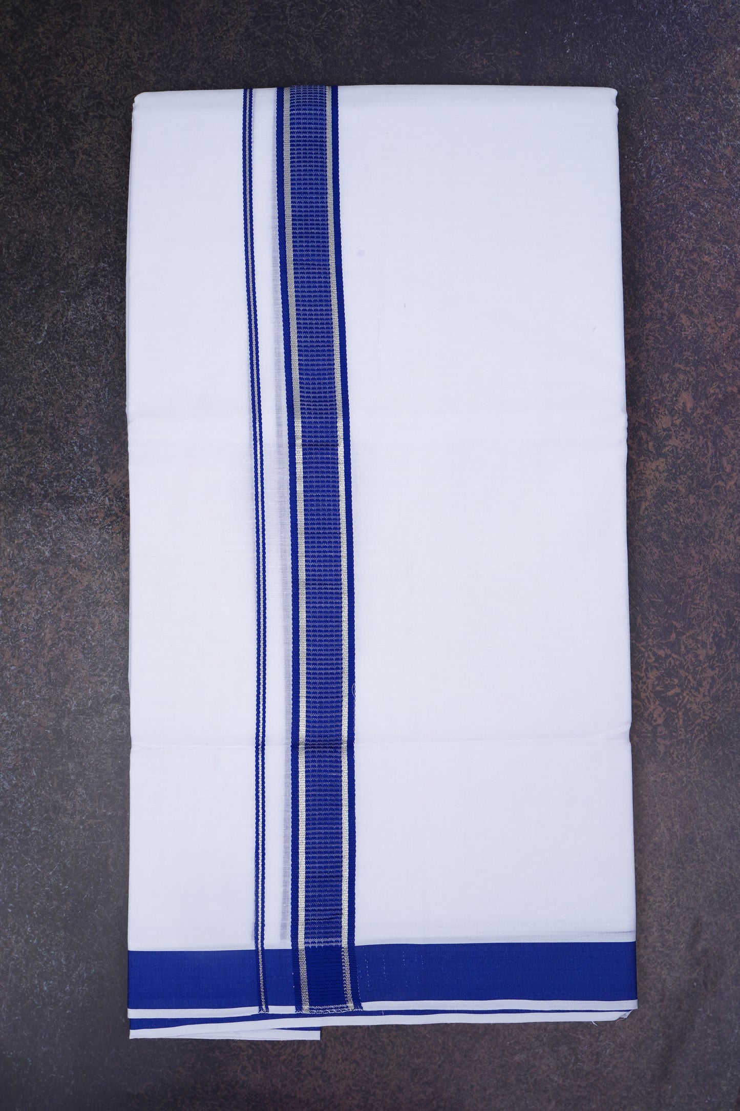 FD-167 W/D DHOTI 3.80 MTR-Navy Blue