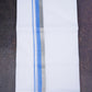 FD-168 W/D DHOTI 3.80 MTR-Sky blue