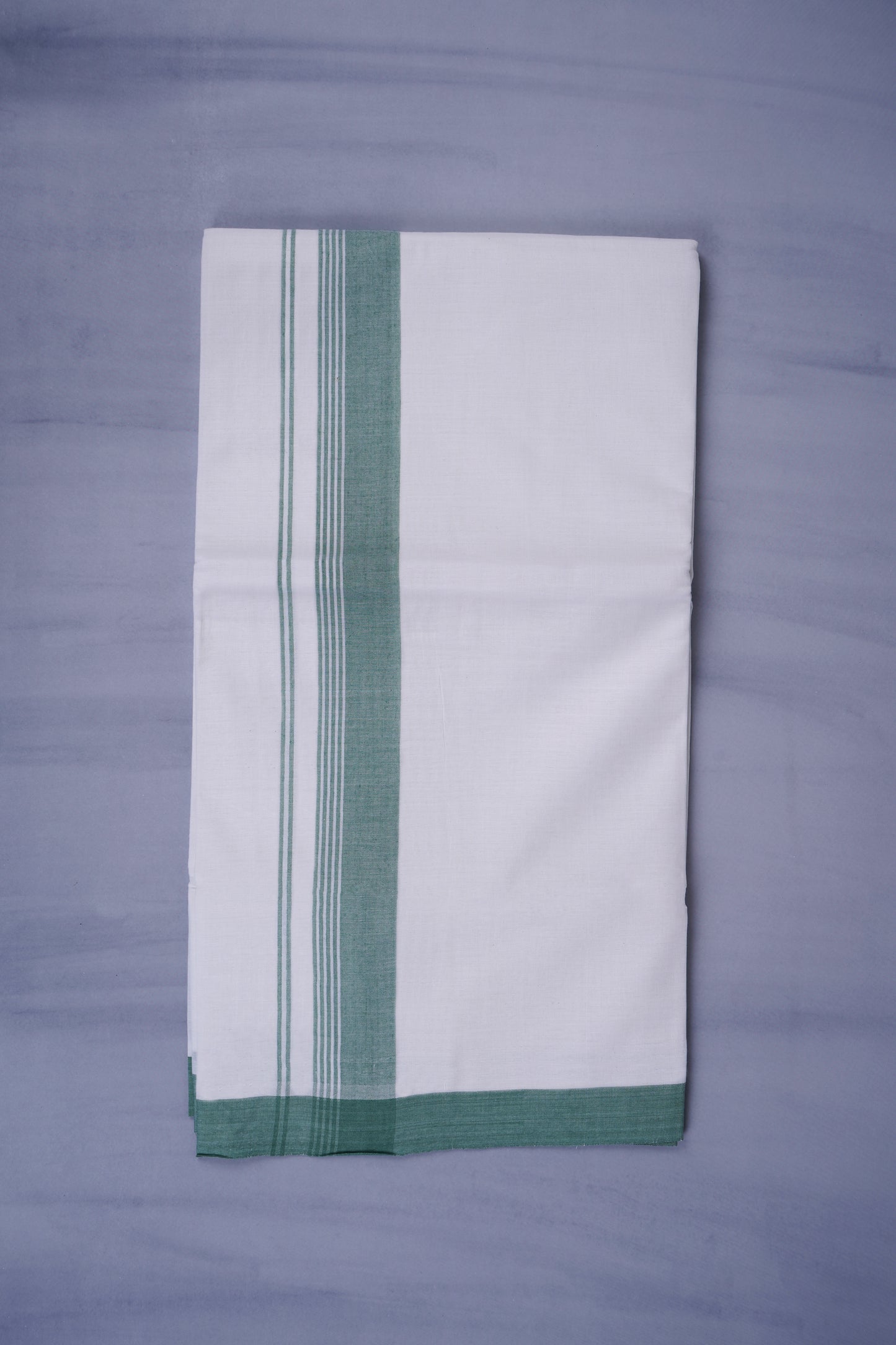 KERALOOM FINISH COTTON 327 W/D DHOTI 3.80 MTR - Light Green