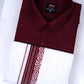 Boston Fancy Double Set H/S - (Assorted Pattern) - 06 Maroon