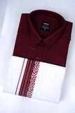 Boston Fancy Single Set F/S - (Assorted Pattern) - 06 Maroon