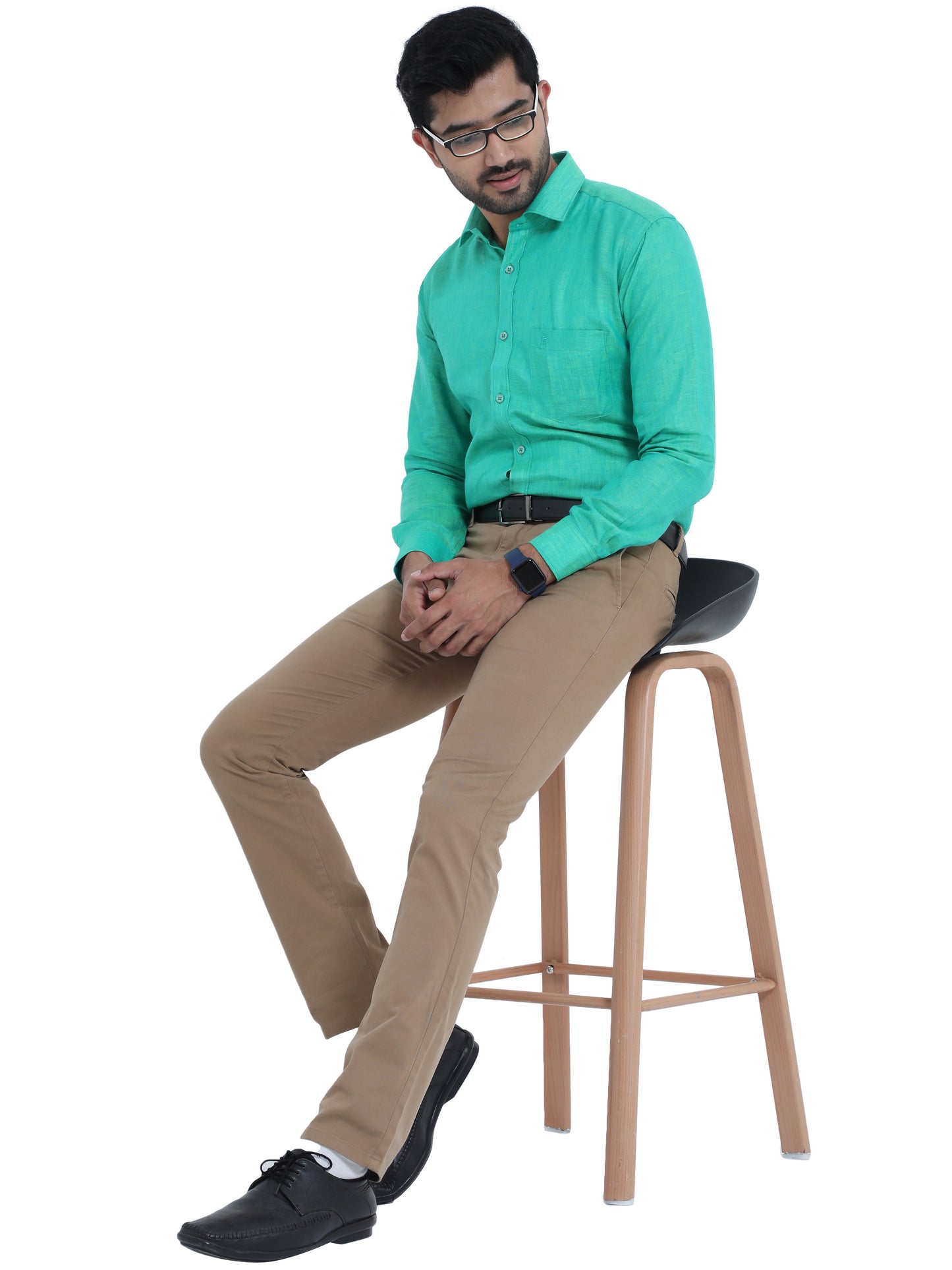 PURE LINEN FULL SLEEVE SHIRT - 6037 MEN SHIRT