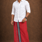 Sulthan Colours Dhoti - Red