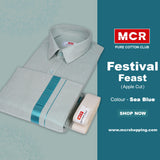 Festival Feast Single Set - 60007 - Sea Blue (Perfume & Dhoti Belt Free)