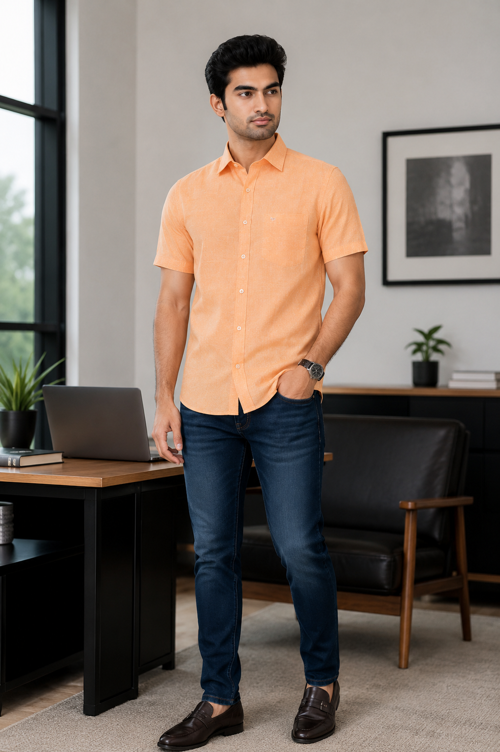 Goodlin Color Men Shirt - 61002