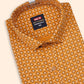 SHOP NEW COMMER RELAX FIT HALF SLEEVE ORANGE SHIRT