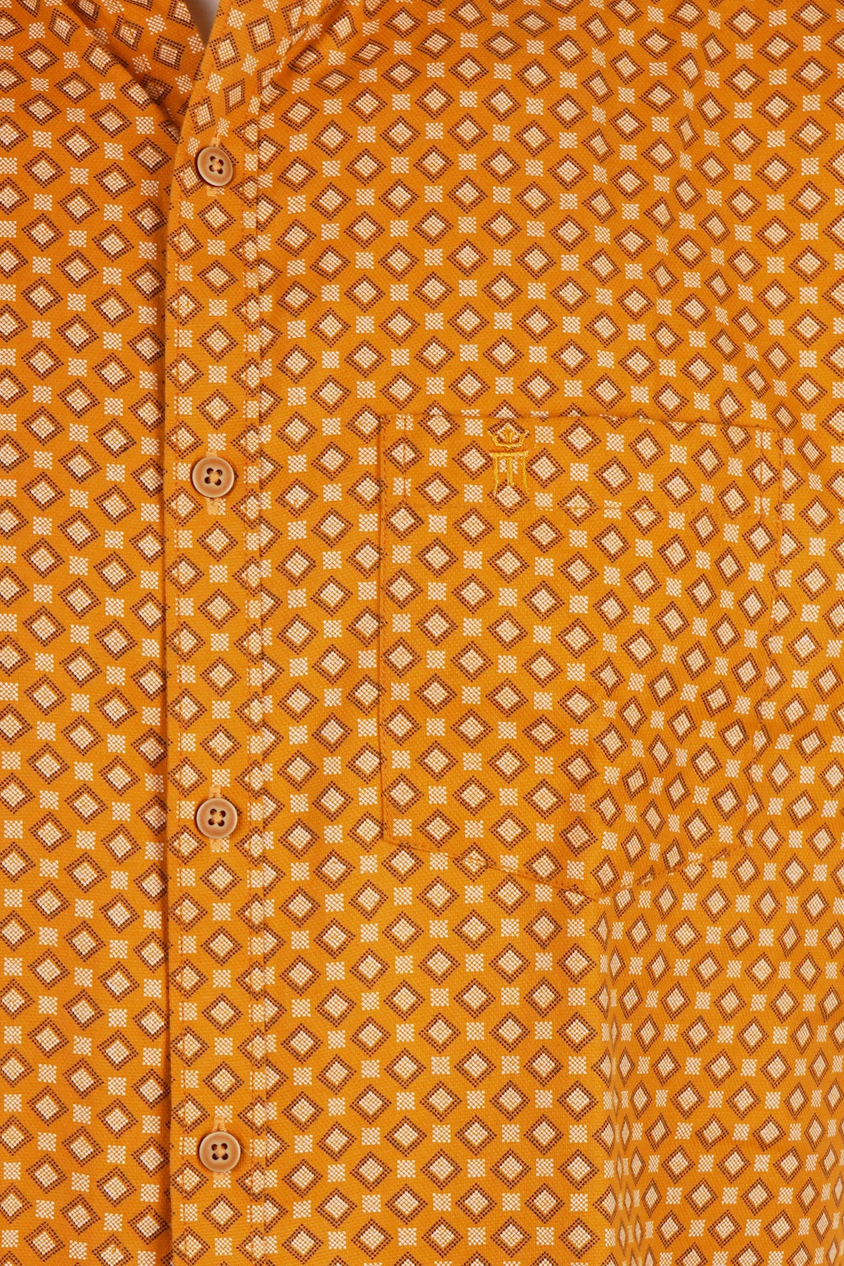 ORDER NEW COMMER RELAX FIT HALF SLEEVE ORANGE SHIRT