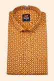 Buy NEW COMMER RELAX FIT HALF SLEEVE ORANGE SHIRT