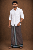 Sulthan Colours Dhoti - Dark Brown