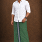 Sulthan Colours Dhoti - Dark Green