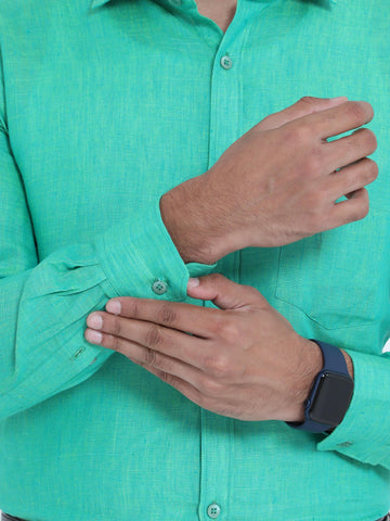 PURE LINEN FULL SLEEVE SHIRT - 6037 MEN SHIRT