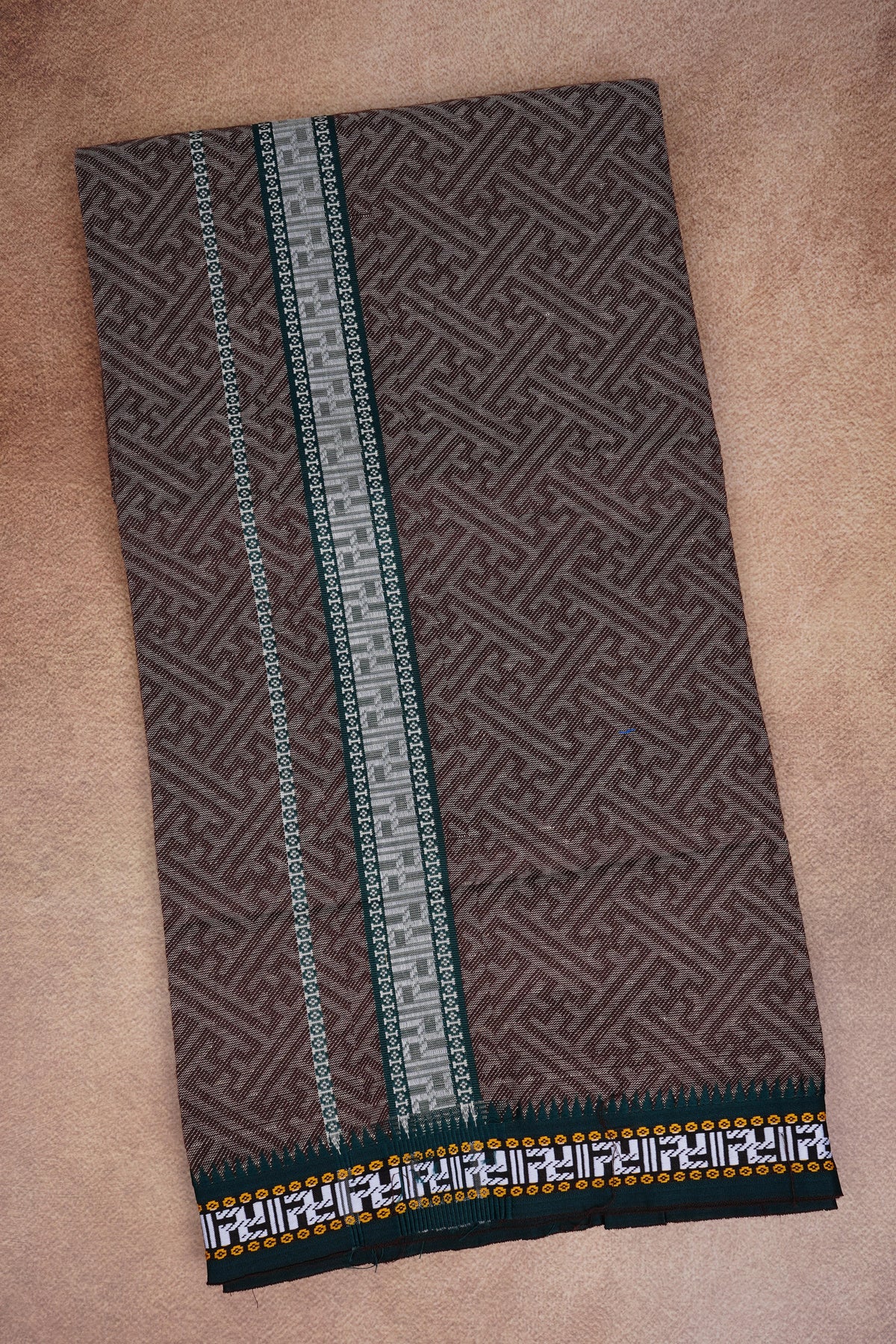 Sulthan Colours Dhoti - Dark Brown