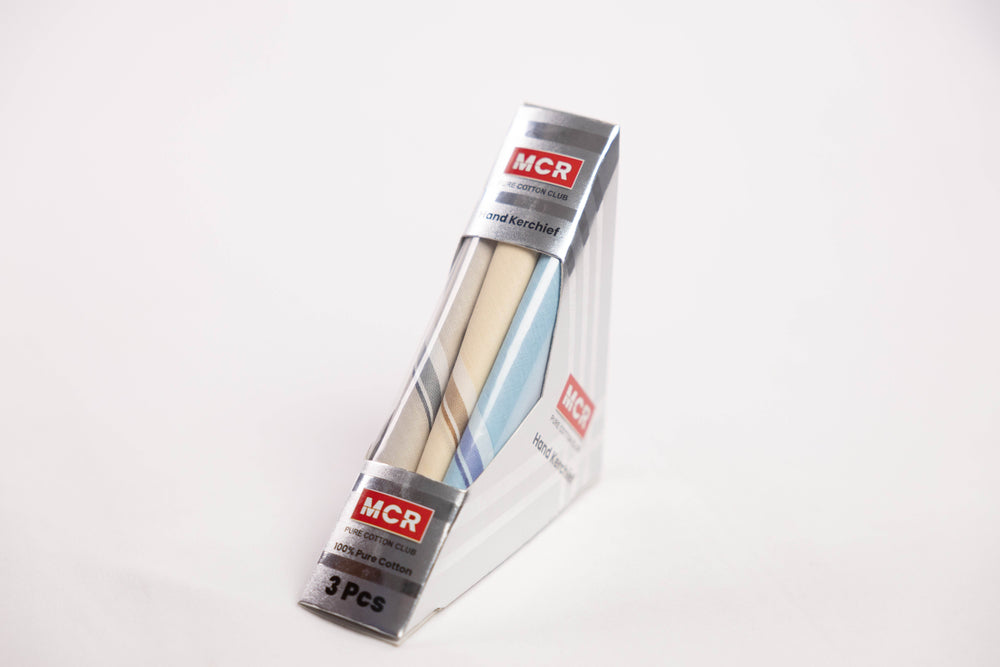 COLOUR COTTON KERCHIEF 3 PCS 18X18 - KF-125