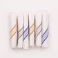 COLOUR BORDER COTTON WHITE KERCHIEF 6 PCS 16X16 - KF-116